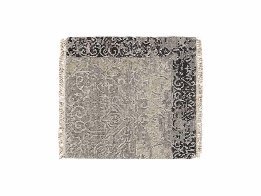 Grayson Hand Knotted 18in Grey Rug Swatch