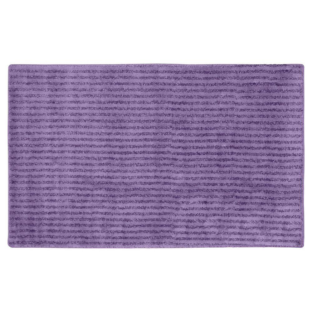 30inx50in Sheridan Plush Washable Nylon Bath Rug Purple - Garland