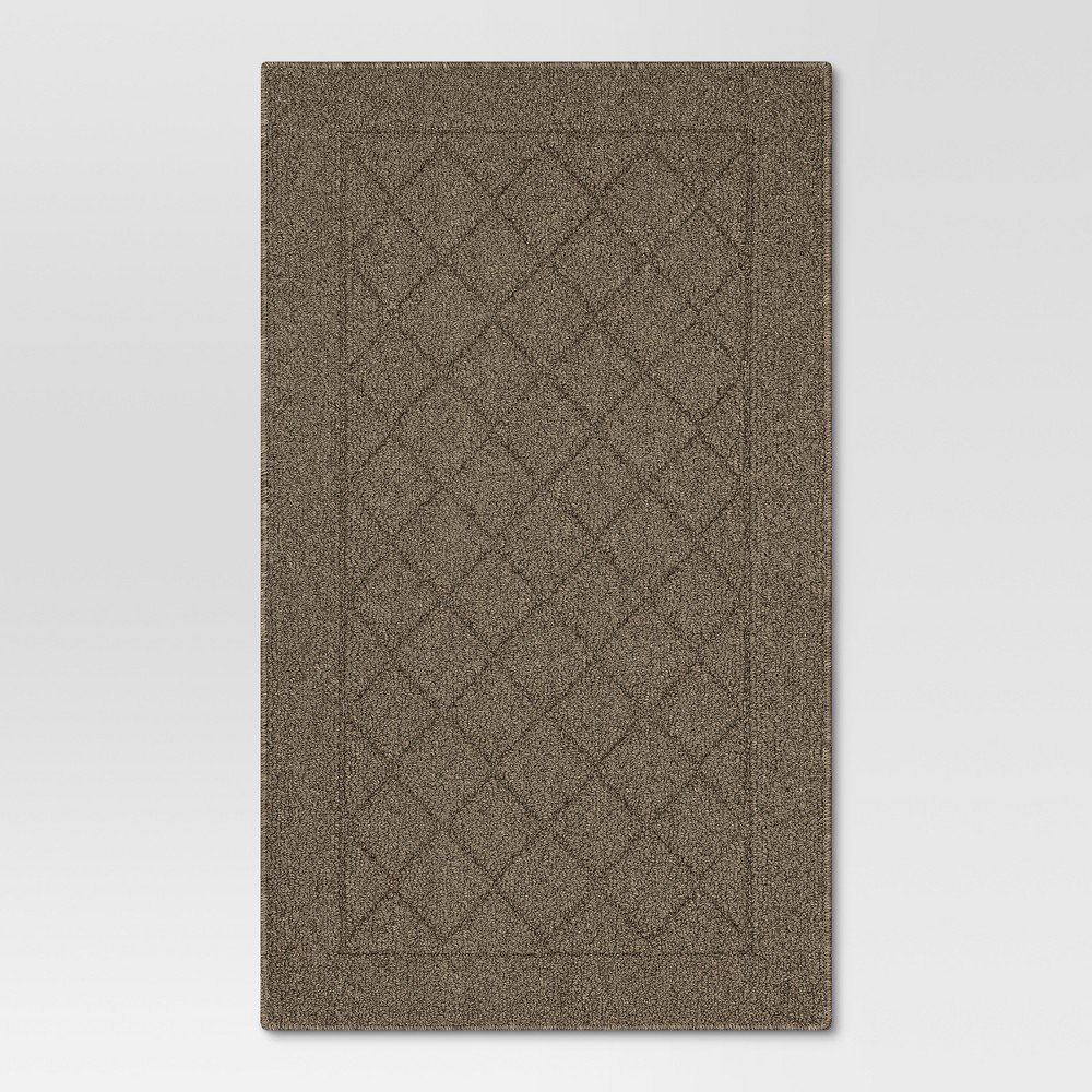 1'8inx2'6in Diamond Clarkson Washable Tufted And Hooked Accent Rug Tan - Threshold™