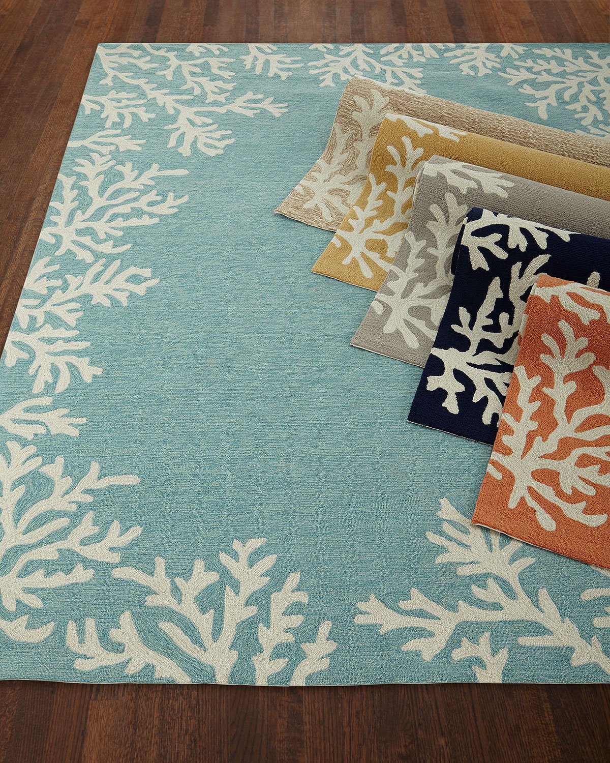 Coral Reef Indoor/Outdoor Rug, 7'6in x 9'6in