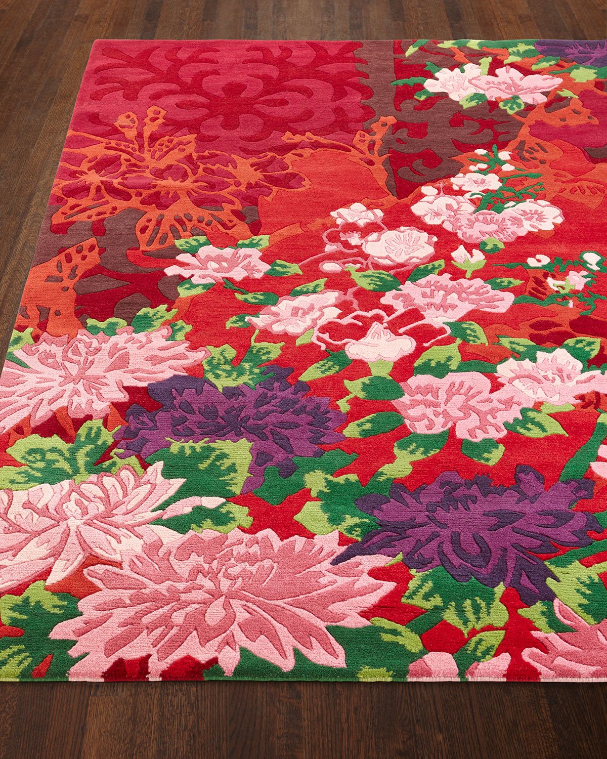 Floral Bouquet Rug, 6' x 9'