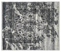 Addaneye Accent Rug - Silver/Black (4'x4') - Safavieh