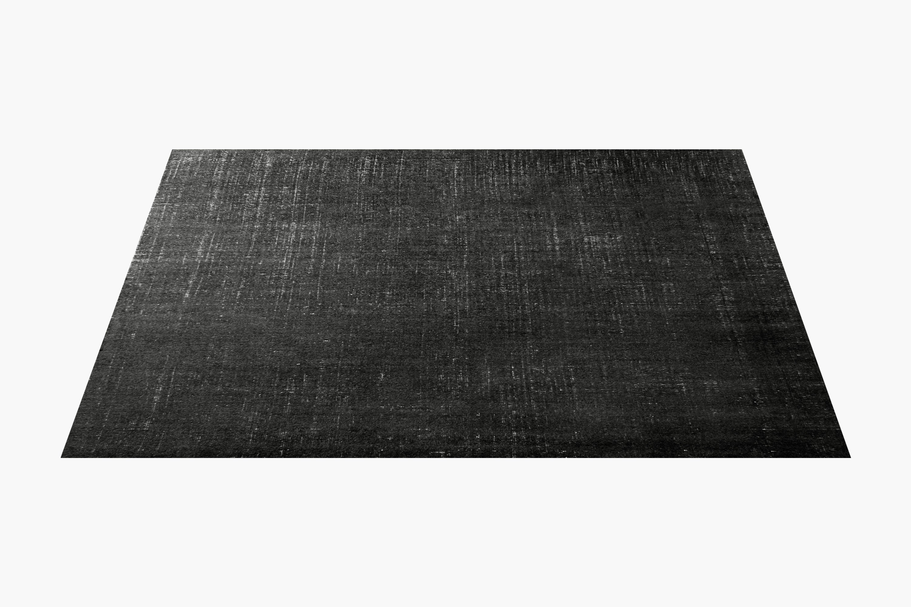 Distressed Wool Rug – Antiqued Black (Antiqued Black / 12' x 15')