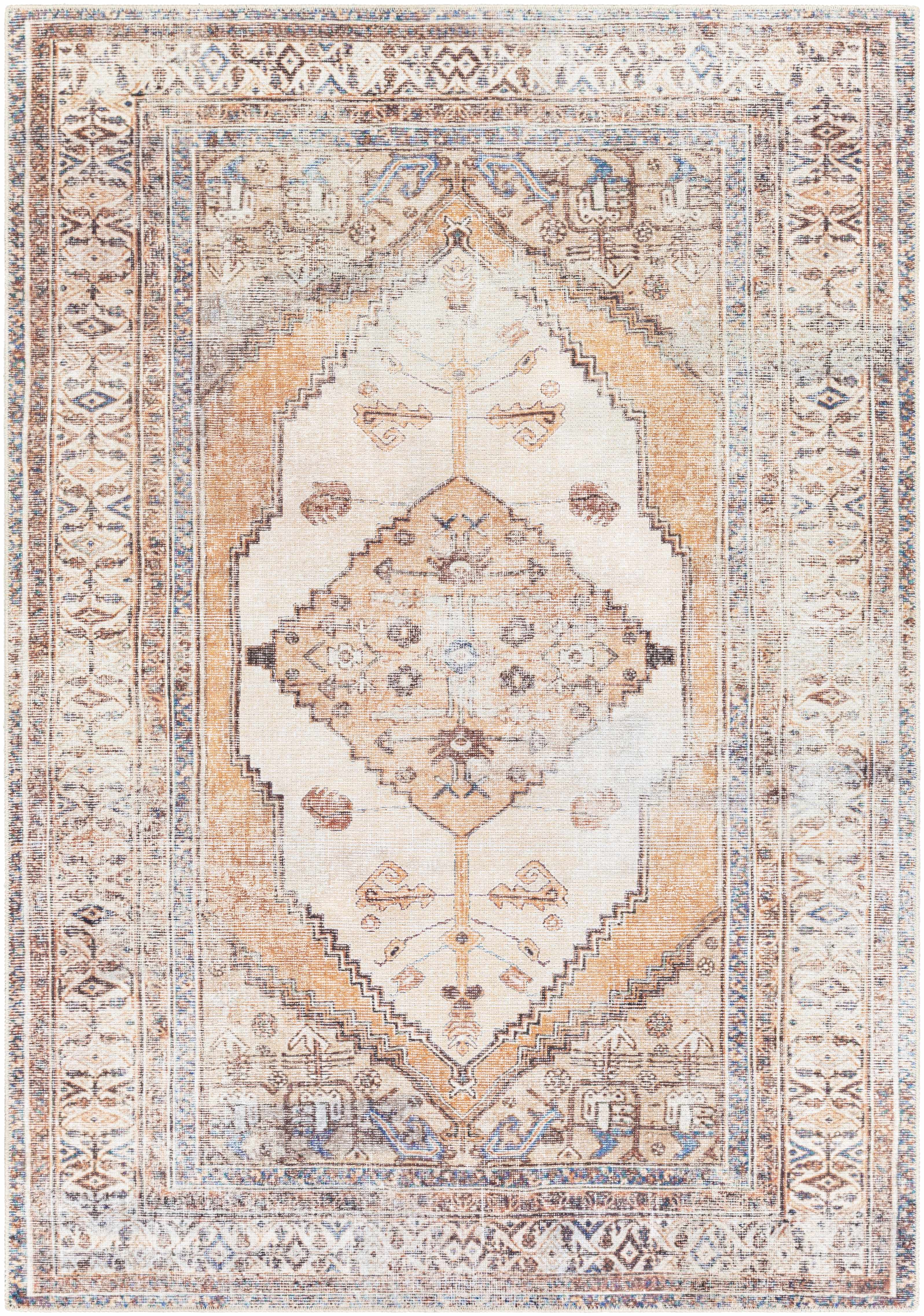 Arncliffe 5'3in x 7'3in Traditional Washable Area Rug - Hauteloom