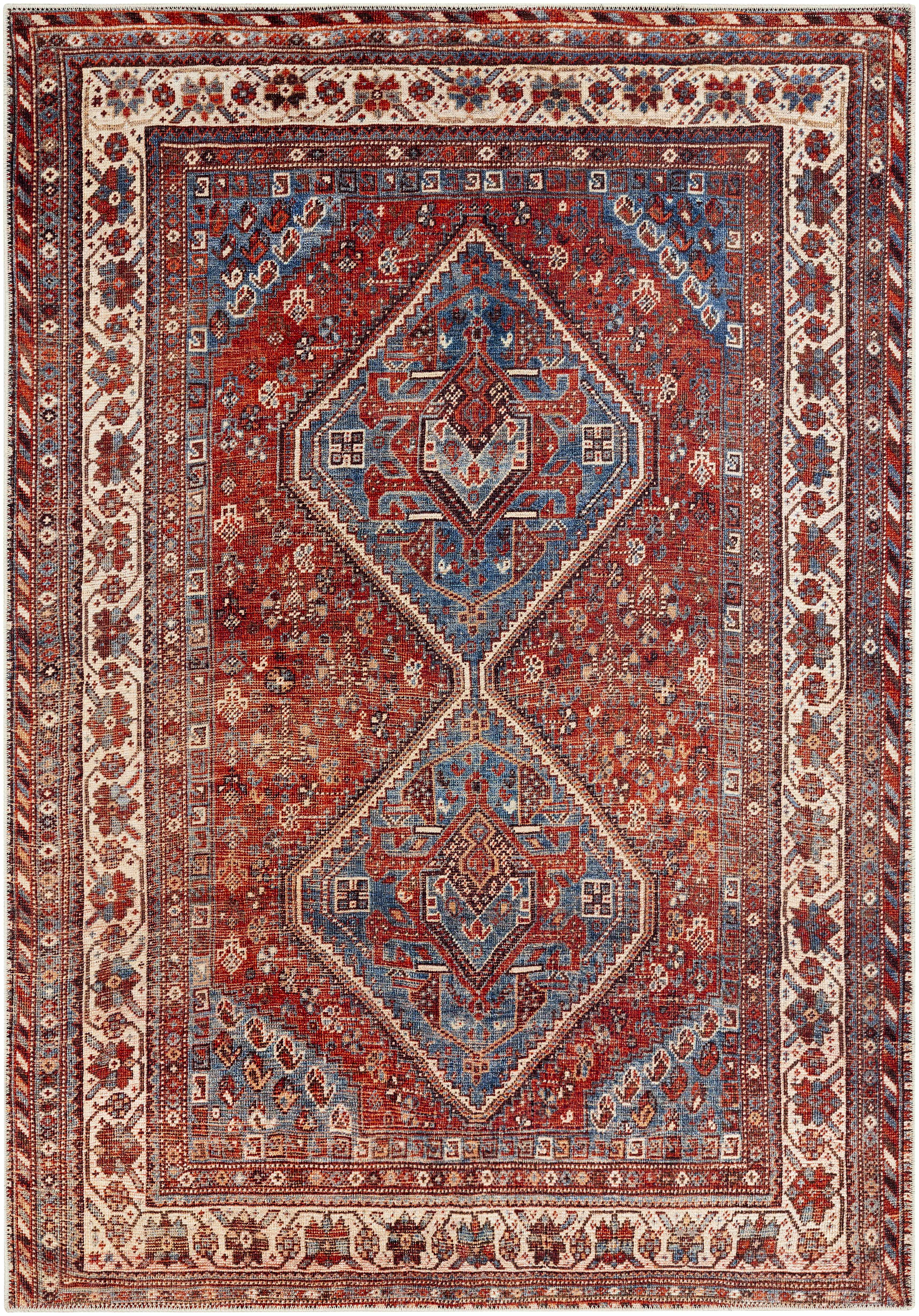 Bademli 5'3in x 7'3in Traditional Updated Traditional Washable Area Rug - Hauteloom