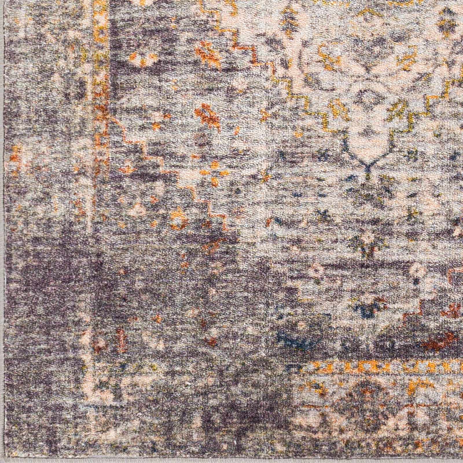 Basiad 7'10in x 10'6in Updated Traditional Farmhouse Washable Area Rug - Hauteloom