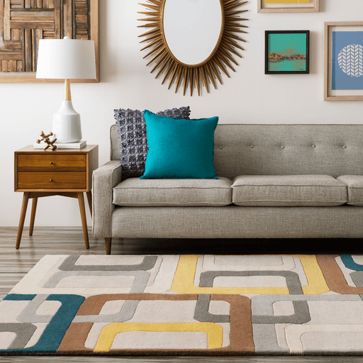 Harlech 9' x 12' Modern Wool Area Rug - Hauteloom