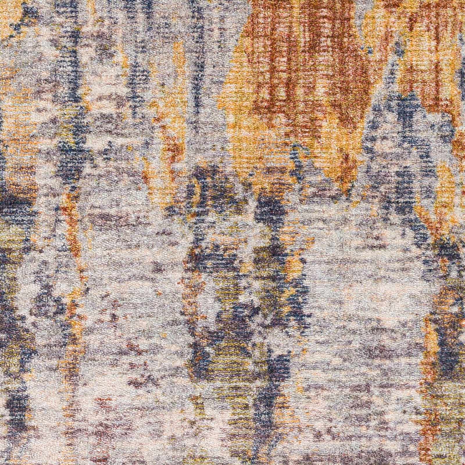 Malawag 2'7in x 4' Contemporary Bohemian Abstract Washable Area Rug - Hauteloom