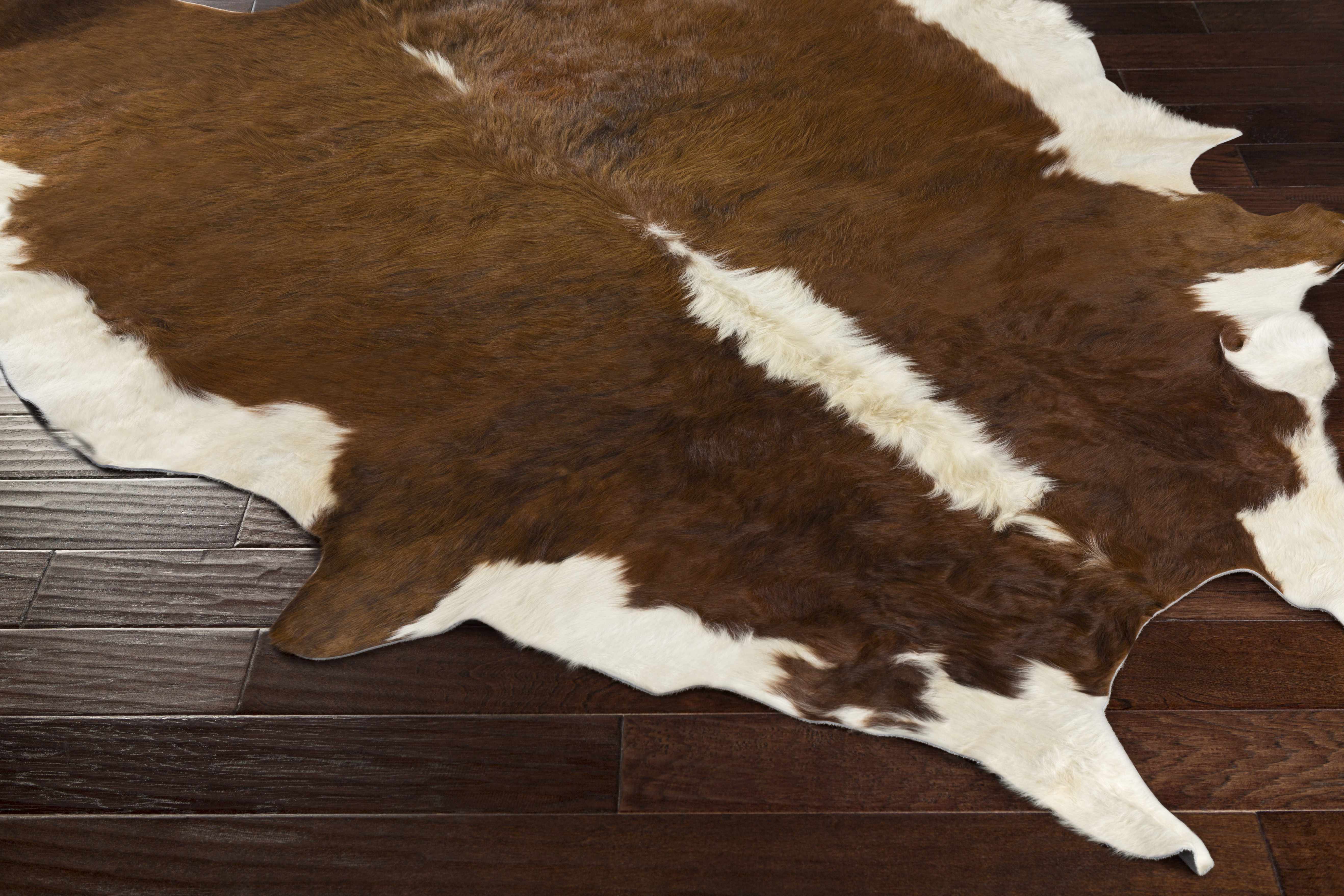 Yucaipa 5' x 7' Hide, Leather & Fur Cowhide Area Rug - Hauteloom