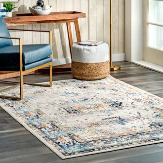 Blue Donoma Fading Token rug - Traditional Rectangle 12' x 15'