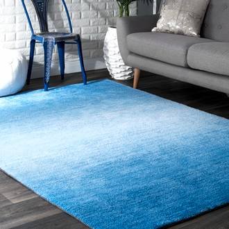 Blue Terrace Ombre rug - Contemporary Rectangle 8' 6in x 11' 6in