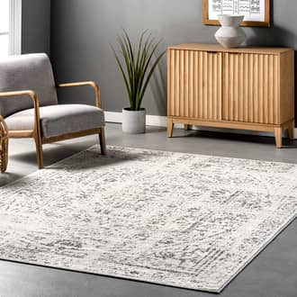 Gray Granite Ring Around The Rosette rug - Traditional Rectangle 2' x 3'