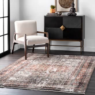 Multi Meadows Vintage Medallion Fringe rug - Traditional Rectangle 10' x 14'