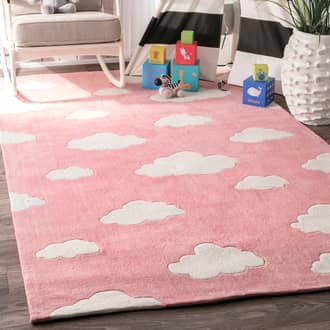 Pink Serendipity Cloud rug - Kids Rectangle 7' 6in x 9' 6in