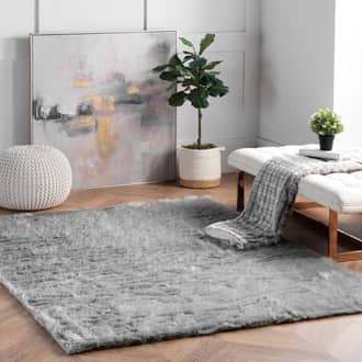 Gray Serenity Shag rug - Kids Rectangle 9' x 12'