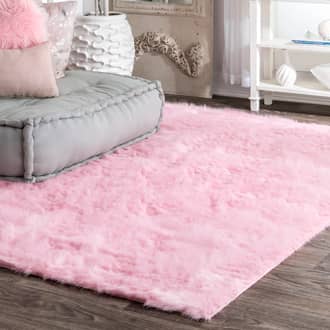 Pink Serenity Shag rug - Kids Rectangle 9' x 12'