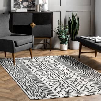 Gray Koko Aztec Legacy rug - Transitional Rectangle 9' x 12'