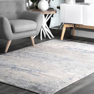 Silver Recycled Foundations Shaded Abstract rug - Contemporary Rectangle 9' x 12'