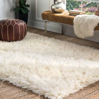 Natural Greek Flokati rug - Shags Rectangle 10' x 14'