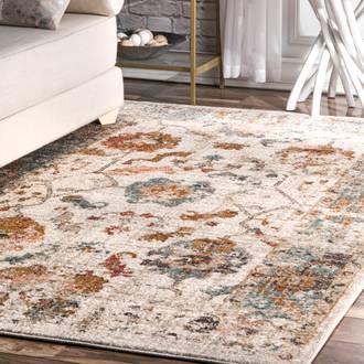 Beige Yesteryear Vintage Autumn rug - Transitional Rectangle 12' x 15'