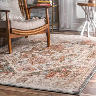Beige Yesteryear Fading Herati Medallion rug - Transitional Rectangle 12' x 15'