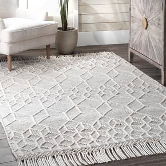 Gray Sovereign Textured Trellis rug