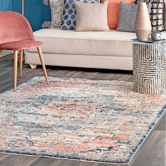 Multi Majesta Flourishing Medallion rug - Transitional Rectangle 12' x 16'