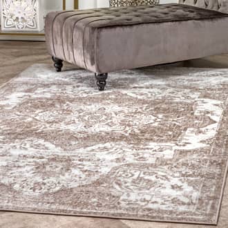 Beige Martella Shaded Medallion rug - Transitional Rectangle 4' x 6'