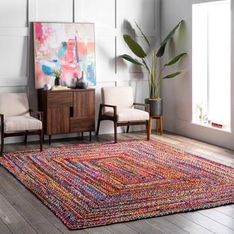 Multi Chindi Bohemian Chindi Braided rug - Bohemian Rectangle 12' x 15'