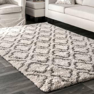 Ivory Dimora Clover Trellis rug - Geometric Rectangle 9' x 12'
