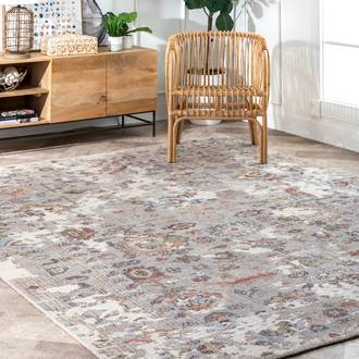 Multi Historia Hand Knotted Oriental Garden rug - Traditional Rectangle 6' x 9'