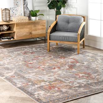 Multi Historia Hand Knotted Crowned Medallion rug - Traditional Rectangle 8' x 10'