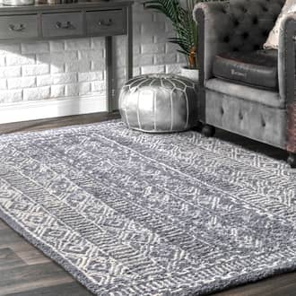 Gray Yuma Tribal Diamond Bands rug