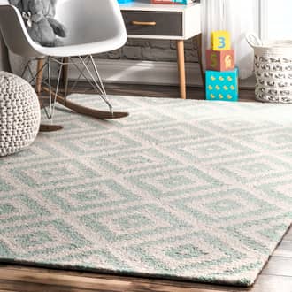 Aqua Tuscan Scandinavia Diamond rug
