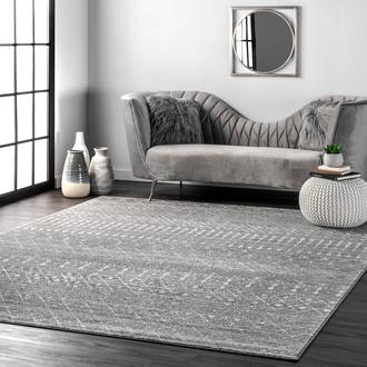 Dark Gray Bosphorus Moroccan Trellis rug - Contemporary Rectangle 12' x 18'