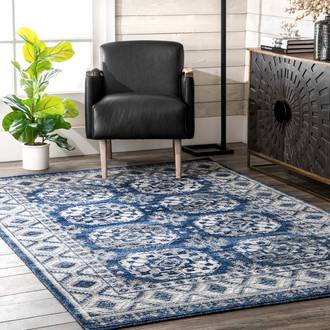Blue Primavera Gothic Vintage rug - Transitional Rectangle 10' x 14'