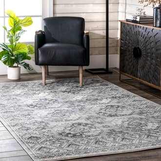 Gray Primavera Gothic Vintage rug - Transitional Rectangle 9' x 12'
