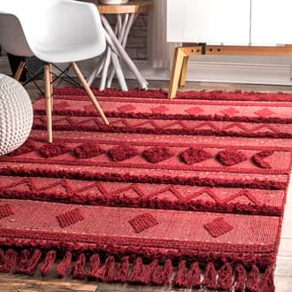 Red Arvin Olano x Chandy Textured Wool rug