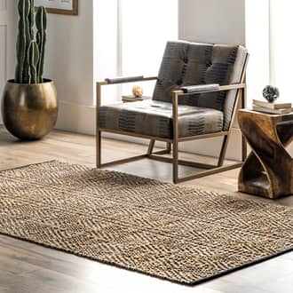 Natural Freckel May Diamond Lattice rug