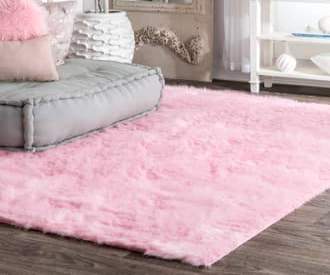 Pink Serenity Shag rug