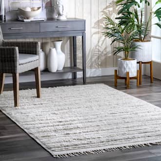 Gray Ridgedale Shaggy Striated rug