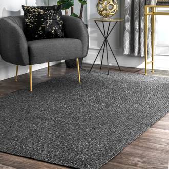 Charcoal Jubilee Handmade Braided Indoor/Outdoor rug