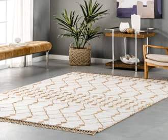 Natural Nebula Vivianna Jute-Blend Trellis rug