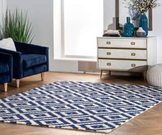 Navy Tuscan Scandinavia Diamond rug
