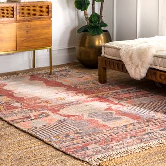 Multi Botaniq Southwestern Abstract Fringed rug