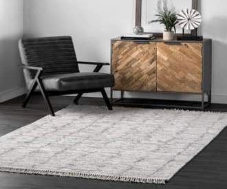 Gray Old Manor Striated Abstract rug