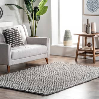 Gray Gilmore Sutton Solid Chevron rug