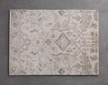 Sienna Hand-Knotted Rug Swatch in Grey