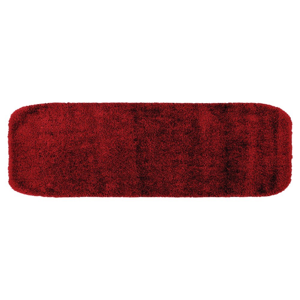 Traditional Plush Washable Nylon Bath Runner Chili Pepper Red