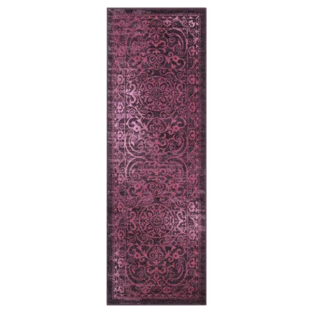  Scroll Tufted Runner Purple